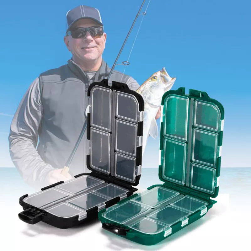 10 Compartment Mini Flying Fishing Tackle Box - Fozz&
