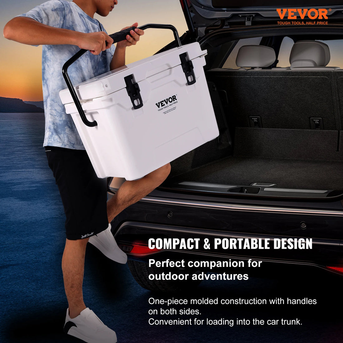 VEVOR 25/33/45/52QT Portable Large Capacity Hard Coolers Insulated - Fozz&