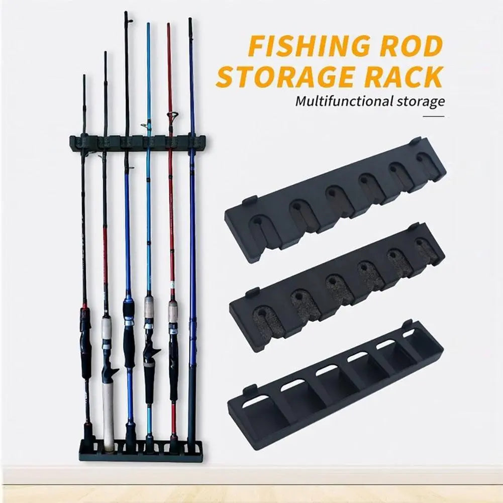 6-Hole Fishing Rod Storage Rack - Fozz&
