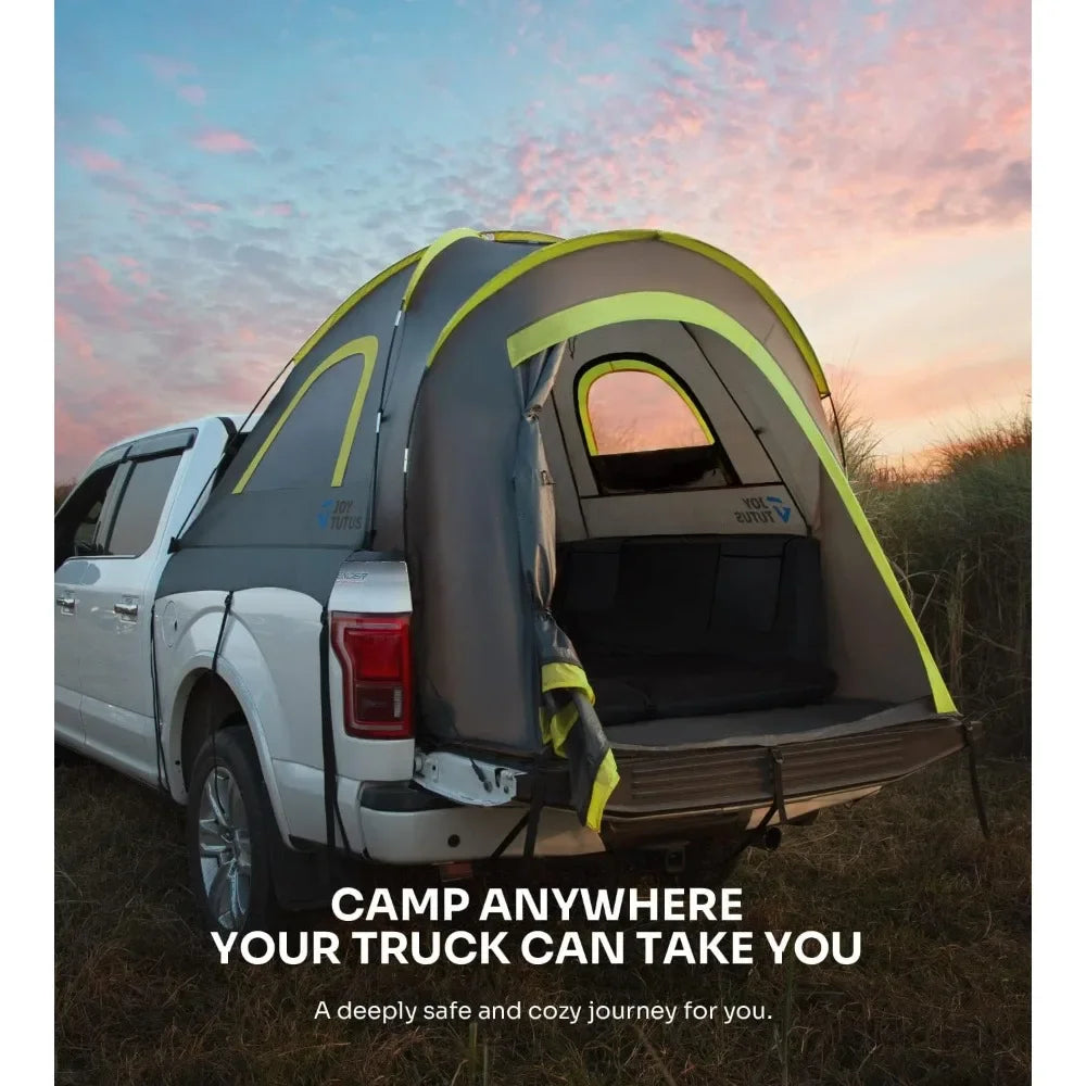 Pickup Truck Tent 2.0, Waterproof PU2000mm Double Layer for 2 Person, Portable Truck Bed Tent, 5.5&